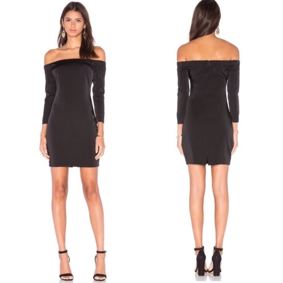Capulet black off shoulder mini dress, Size M, NWT - Picture 1 of 11